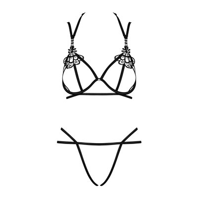 Reggiseno con ferretto e perizoma minimalista Obsessive