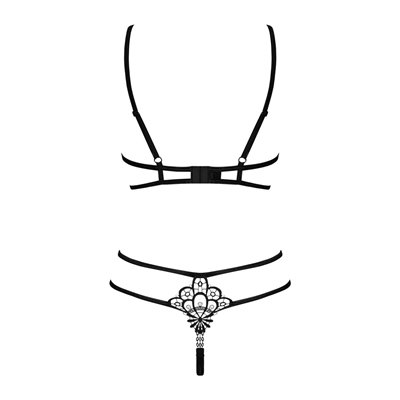 Reggiseno con ferretto e perizoma minimalista Obsessive