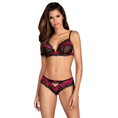 Set in pizzo con reggiseno e slip in pizzo - Obsessive Tulia