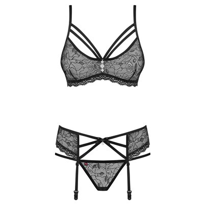 SET - Reggiseno, reggicalze e perizoma 