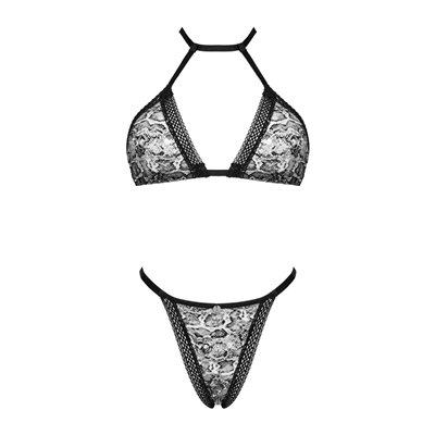 Set Xenita di Obsessive con reggiseno morbido e perizoma.